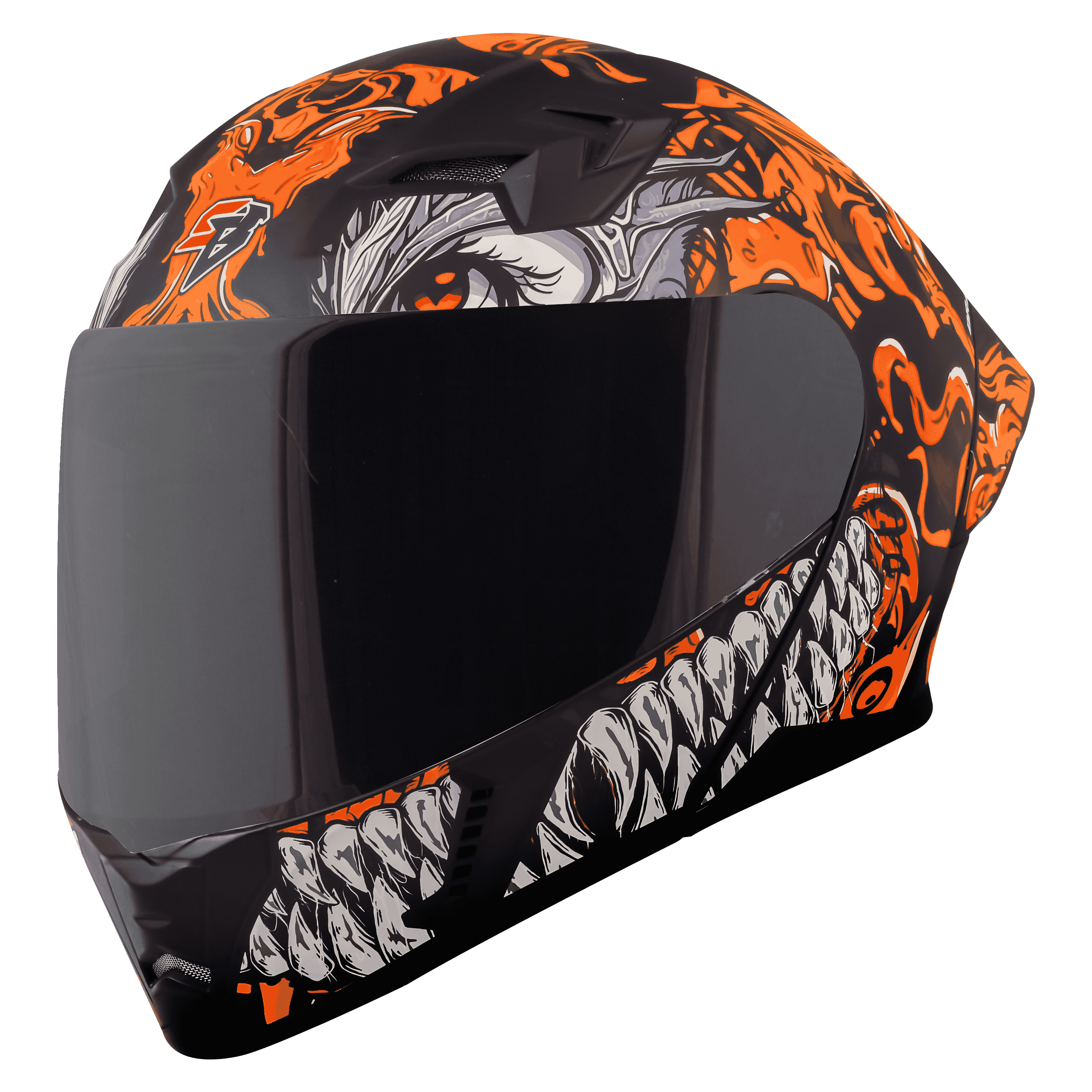 SBA-20 ISS DRACO GLOSSY BLACK WITH ORANGE